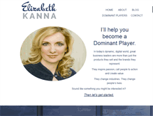 Tablet Screenshot of elizabethkanna.com
